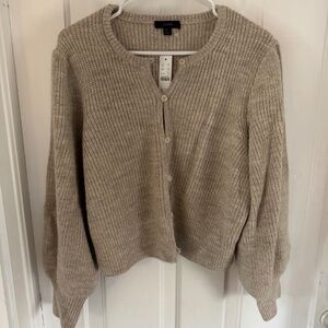 Neutral shrunken NWT cardigan